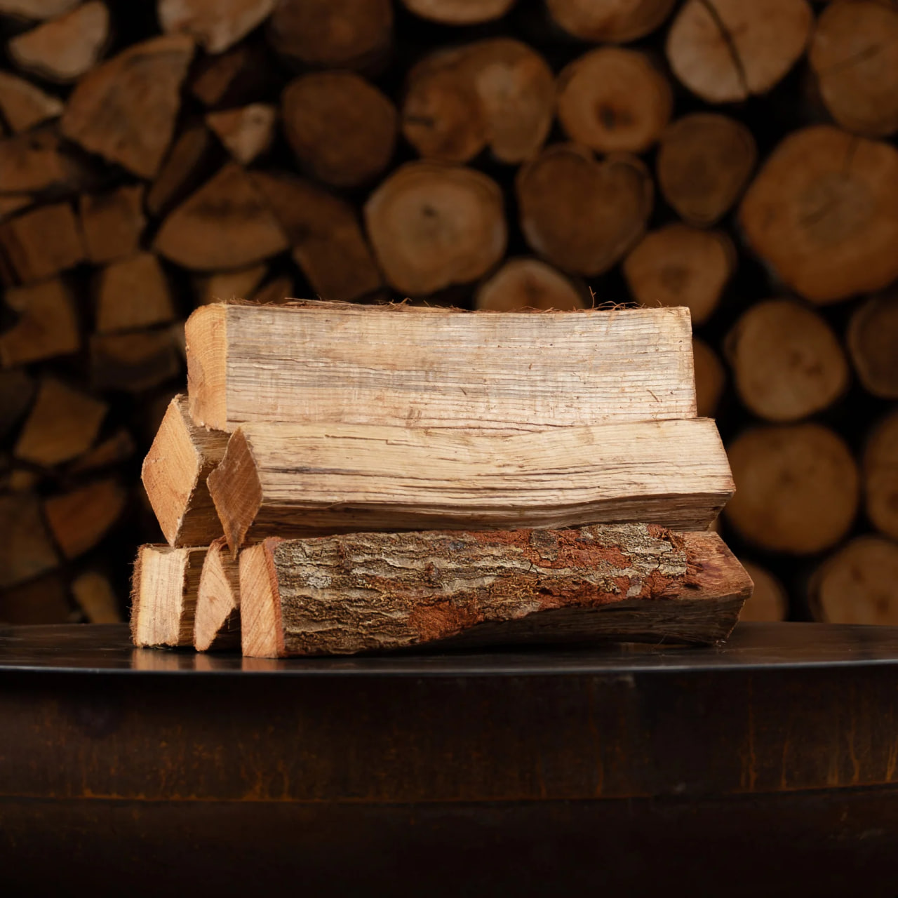 PREMIUM OAK FIREWOOD RACK